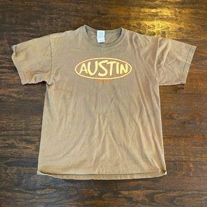 Brown keep Austin weird T-shirt